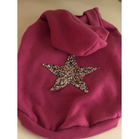 Top Paw Pet Dog Apparel Star Sweatshirt Pink Size Medium - Picture 4 of 6